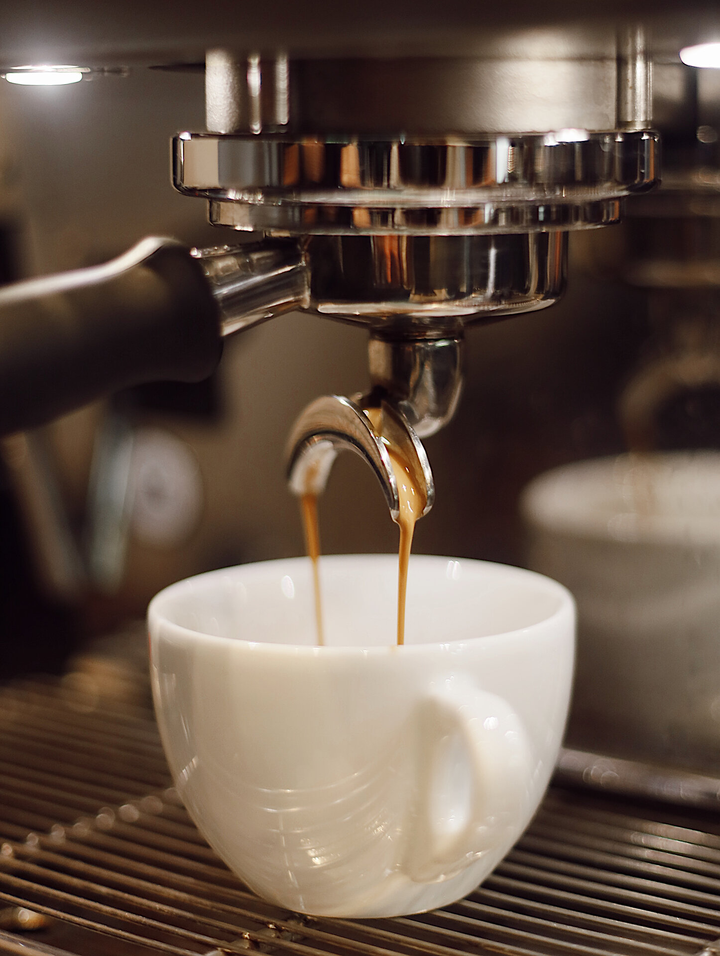 Espresso in weißer Tasse